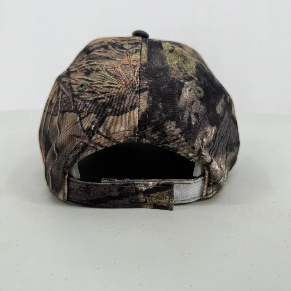Fastenal‎ Baseball Hat Mens OSFM Camo Brown Green Adjustable Logo Patch Cap